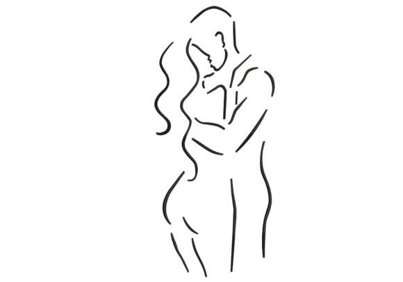 Couple Line Art Embroidery Review
