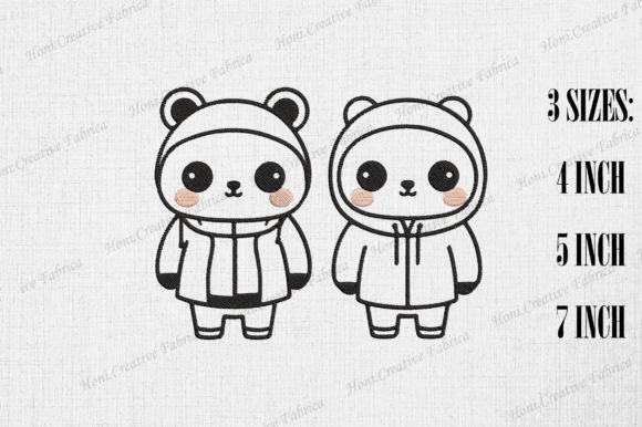 Cute Panda Couple Valentine’s Day Embroidery Review