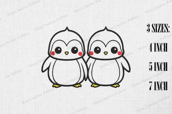 Cute Penguin Couple Valentine’s Day Embroidery Review