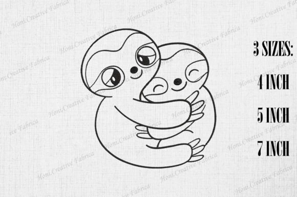 Cute Sloth Couple Valentine’s Day Embroidery Review
