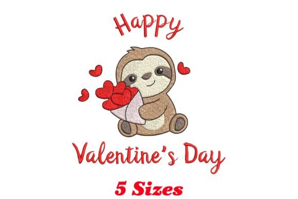 Happy Valentine’s Sloth Embroidery Review