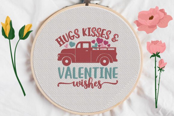 Hugs Kisses Valentine Wishes Embroidery Review