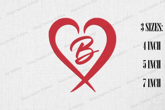 Letter B with Heart Embroidery Review