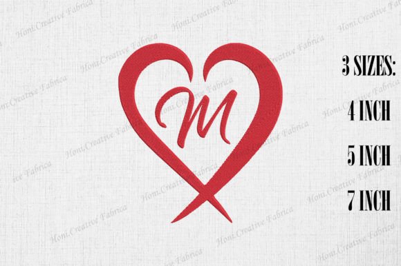 Letter M with Heart Valentine’s Day Embroidery Review