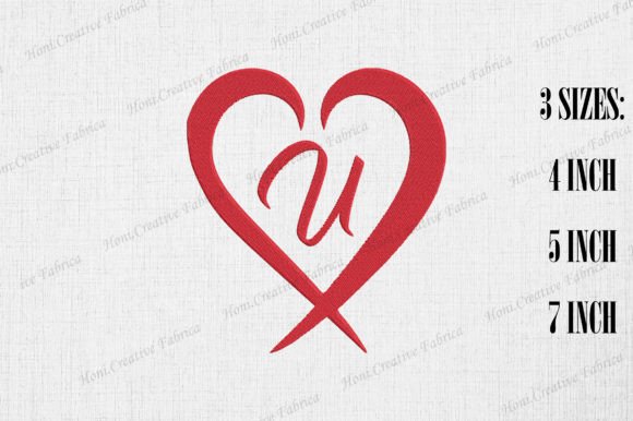 Letter U with Heart Valentine's Day Embroidery Review