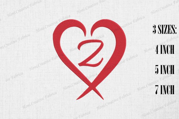 Letter Z with Heart Valentine’s Day Embroidery Review