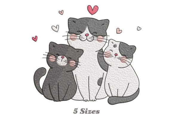 Love Cats with Little Hearts Embroidery Review