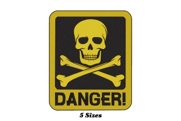 Skull Danger Sign Embroidery Review