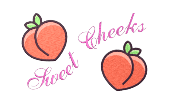 Sweet Cheeks Peaches Embroidery Review